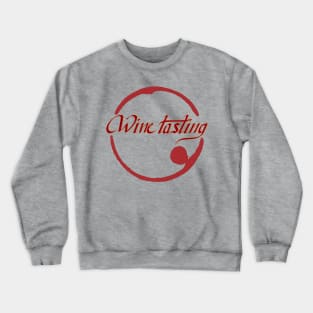 Lettering "Wine tasting" Crewneck Sweatshirt